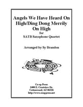 Angels We Have Heard on High / Ding Dong Merrily on High SATB Saxophone Quartet P.O.D. cover